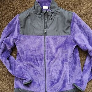 Danskin Purple and Black Fleece Jacket
